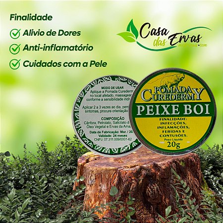 Pomada Peixe Boi Curedermy - 20g