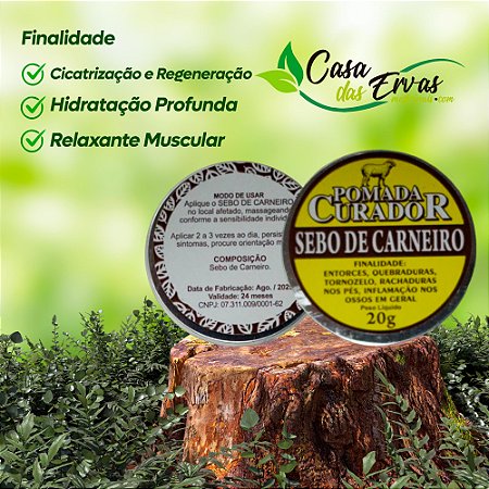 Pomada Sebo de Carneiro Curador - 20g