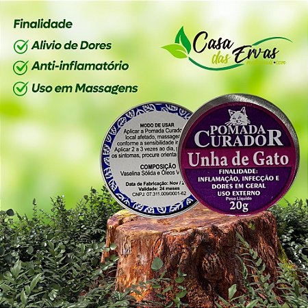 Pomada Unha de Gato Curador - 20g