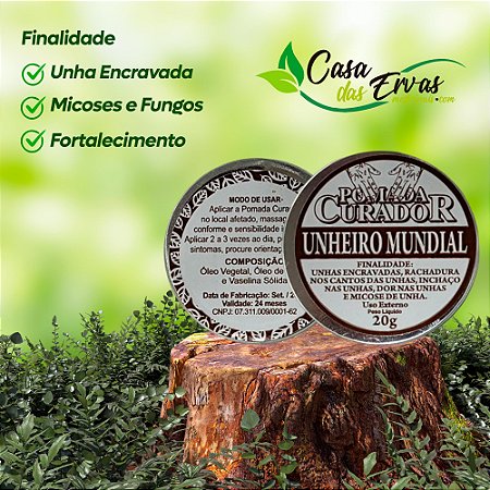 Pomada Unheiro Mundial Curador - 20g