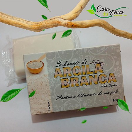 Sabonete Argila Branca - Bionature - 90g