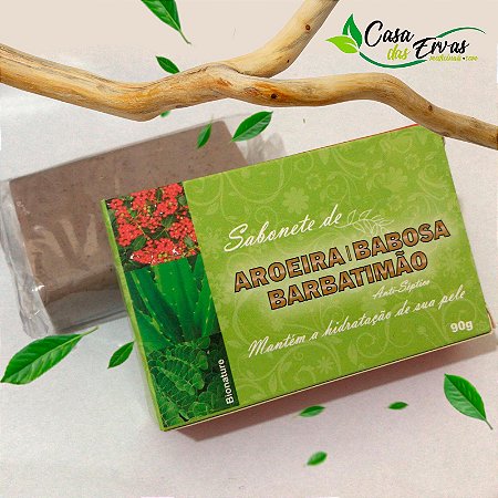 Sabonete Aroeira, Babosa e Barbatimão - Bionature - 90g