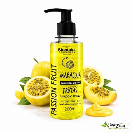 Sabonete Liquido de Maracujá - Rhenuks - 200 ML