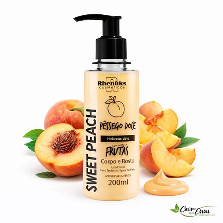 Hidratante de Pêssego Doce - Rhenuks - 200 ML