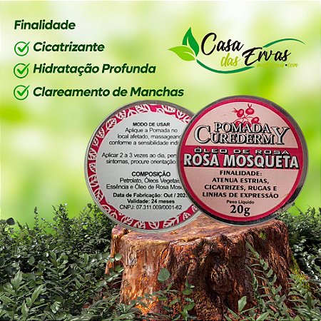 Pomada Rosa Mosqueta - Curedermy - 20g