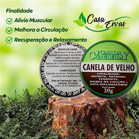 Pomada Canela de Velho - Curedermy - 20g