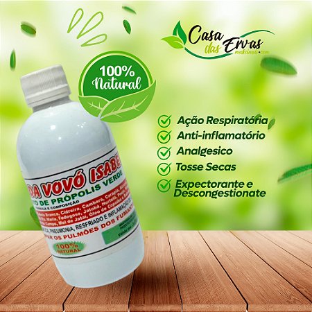 Xarope da Vovó Isabel com Própolis Verde - 300 ML