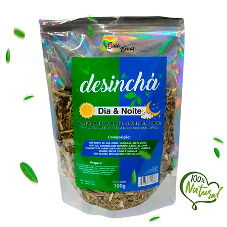 Pacote de Chá Desincha Dia e Noite - 100g