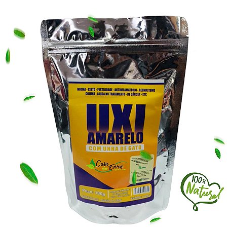 Pacote de Chá Uxi Amarelo com Unha de Gato - 100g