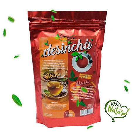 Pacote de Chá Desincha Matte e Maça - 100g