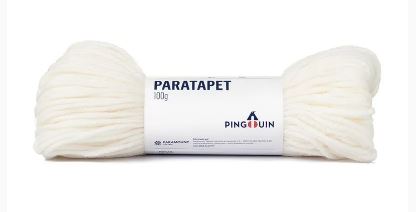 Lã Paratapet Cor 002 Branco Fio Pingouin 100 gramas
