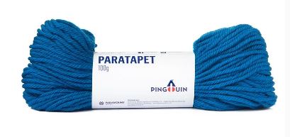 Lã Paratapet Cor 514 Cobalto Fio Pingouin 100 gramas