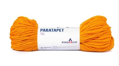 Lã Paratapet Cor 210 Mandarim Fio Pingouin 100 gramas