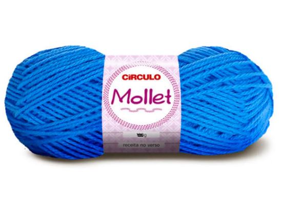 Lã Mollet Círculo Cor 786 Azul 40 gramas