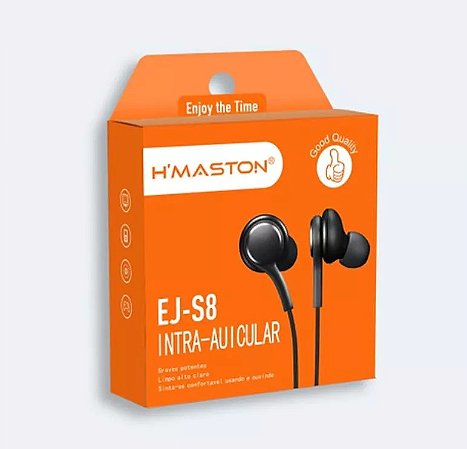 Fone De Ouvido H'maston Ej-s8 Preto