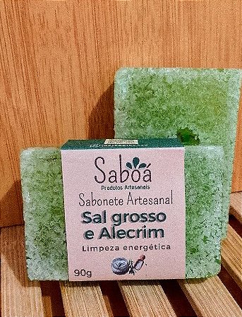 Sabonete Sal Grosso e Alecrim - Limpeza Energética