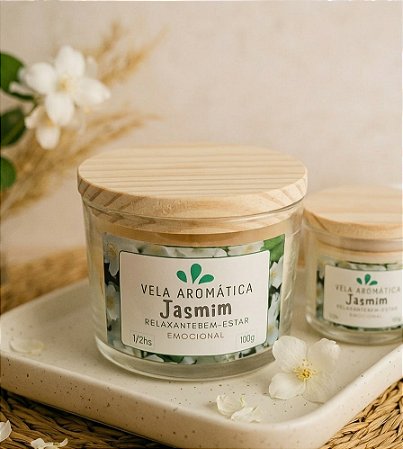 Vela Aromática Jasmim - 100g