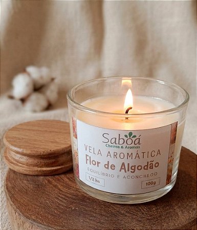 Vela Aromática Flor de Algodão