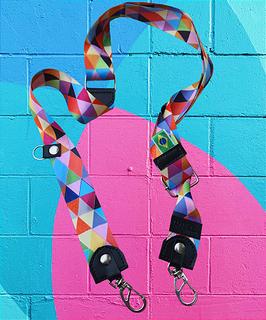 Alça para Bolsas Triângulos Coloridos