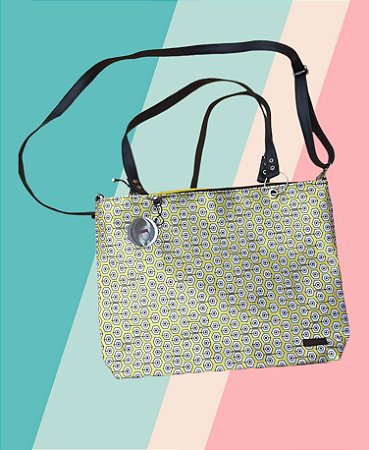Bolsa Tote Renata Amarelo Colmeias