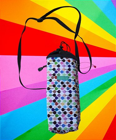 Bolsa Garrafinha de Água Gotas Coloridas