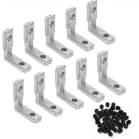 Kit Conector Angular L para Perfil Alumínio Linha 20