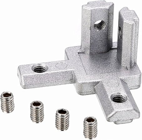 Cantoneira 3 Vias pra Perfil de Alumínio Linha 20