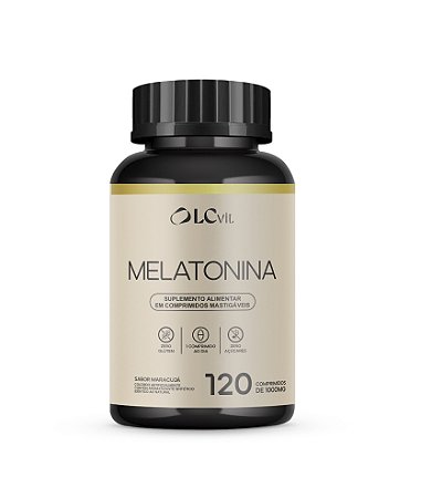 Melatonina - Hormônio do sono - Comprimido mastigável sabor maracujá