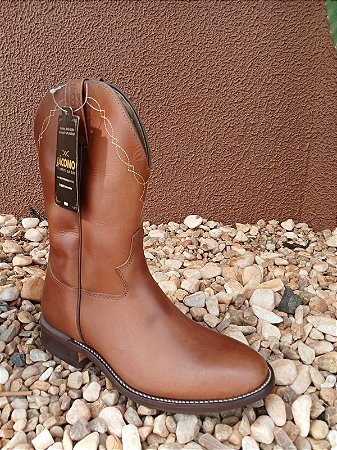 BOTA PULL UP BROWN SOLADO COURO JÁCOMO