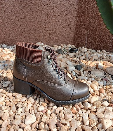 REF 406 COTURNO FEMININO FLOATER CAFÉ SOLADO VENUS PALMA