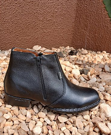 REF 106 BOTINA FLOATER PRETO SOLADO MOCASSIM ADULTO PALMA