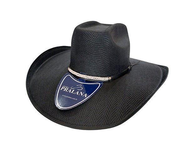 CHAPÉU CROSS COTTON ABA/12 PRETO PRALANA