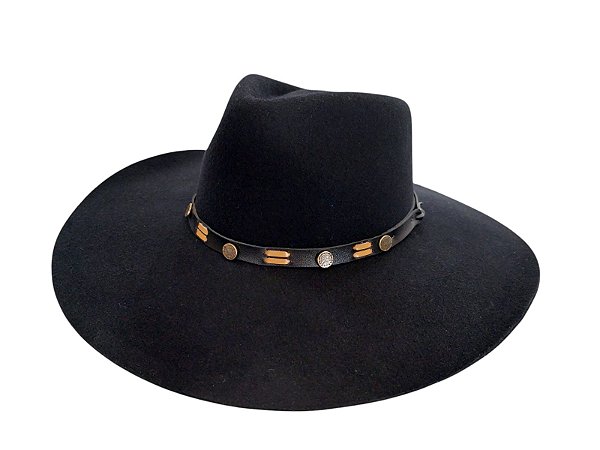 CHAPÉU FAZENDEIRO ABA/10 PRETO PRALANA