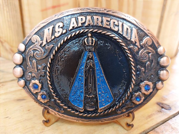 FIVELA NOSSA SENHORA MANTO AZUL (Cobre Old) BRETES