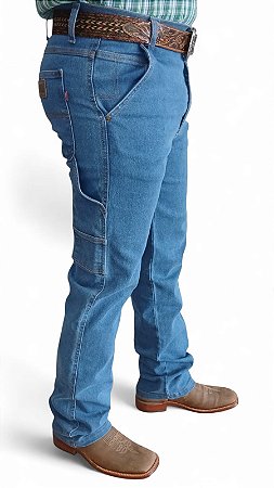 CALÇA MASCULINA CARPINTEIRA DELAVE RACE BULL