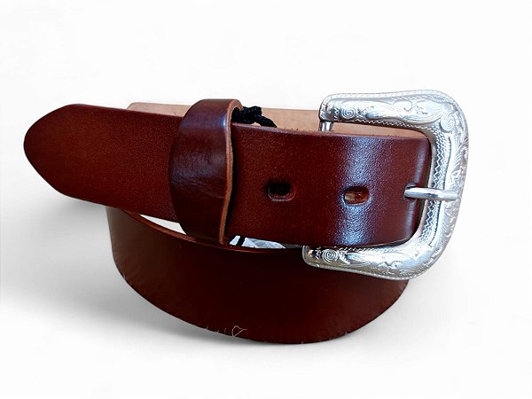 CINTO MASCULINO COUNTRY LISO HAVANA CW 3019