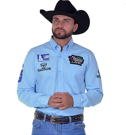 CAMISA MASCULINA M/L BORDADA LNR RADADE