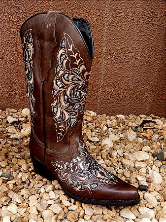 BOTA FEMININA DALLAS CAFE / GLITER PRATA GUTIERRE