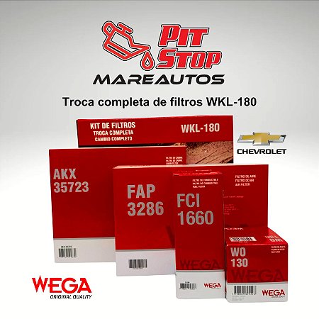 Kit de filtros WKL-180 Wega para Troca completa GM Chevrolet