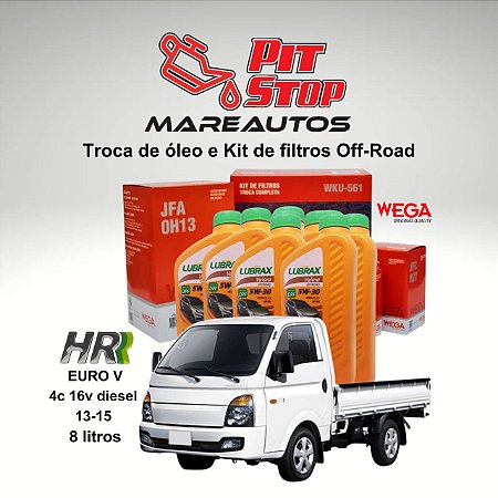 Troca de Óleo 5W 30 e Filtros para HR EUROV Diesel em Peruíbe