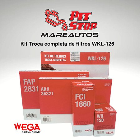 Kit de filtros WKL-126 Wega para Troca completa Fiat