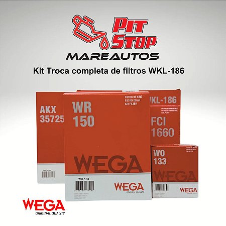 Kit de filtros WKL-186 Wega para Troca completa GM Cruze