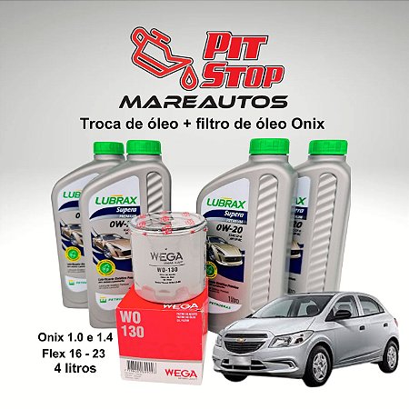 Troca de Óleo e Filtro de óleo para carro Onix 1.0 em Peruíbe