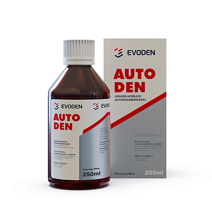 Resina Acrílica Autopolimerizável Autoden 250ml - Evoden