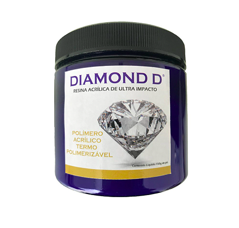 Resina Acrílica Termopolimerizável Diamond D 250g - Keystone