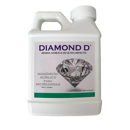 Resina Acrílica Diamond D 150ml para Micro-ondas - Keystone