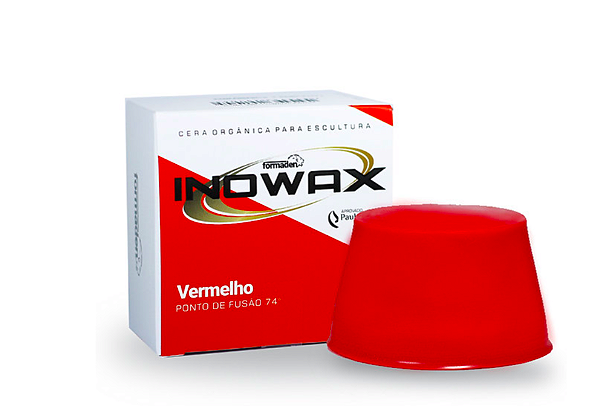 Cera Orgânica para Escultura Inowax Vermelho 65g Formaden