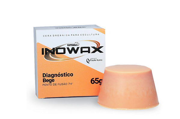 Cera Orgânica para Escultura Inowax Diagnóstico Bege 65g Formaden