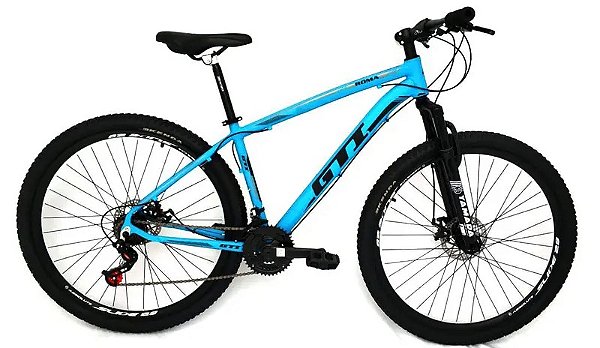 Bicicleta MTB Aro 29 GTI azul 21 velocidades