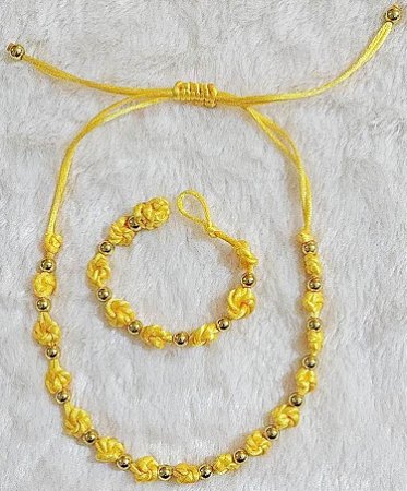 Conjunto de Colar e pulseira Bianca